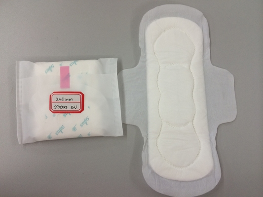 As almofadas sanitárias de bambu ervais diluem Maxi Pads With Cottony Cover Wingless
