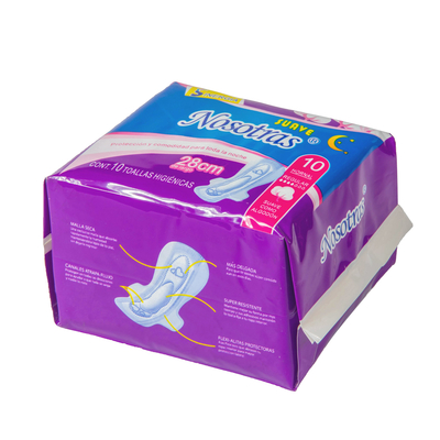 Guardanapo sanitários das senhoras adesivas com conforto e sensação macia para a higiene das mulheres