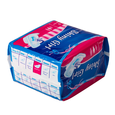 Guardanapo sanitários descartáveis da menina brilhante da hortelã/ultra Maxi Pads natural 155mm