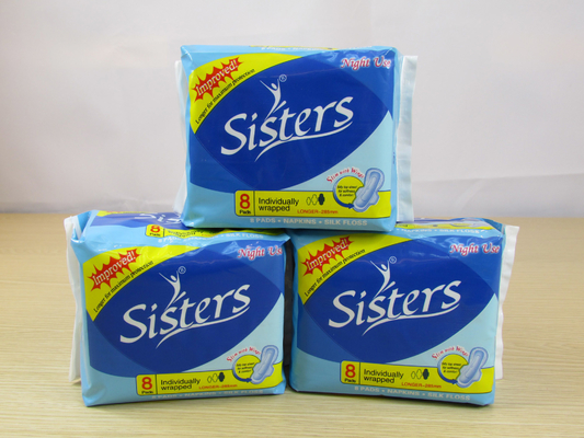 Envolver o guardanapo sanitário acolchoa almofadas menstruais da tela absorvente impermeável