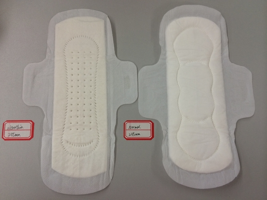 As almofadas sanitárias de bambu ervais diluem Maxi Pads With Cottony Cover Wingless