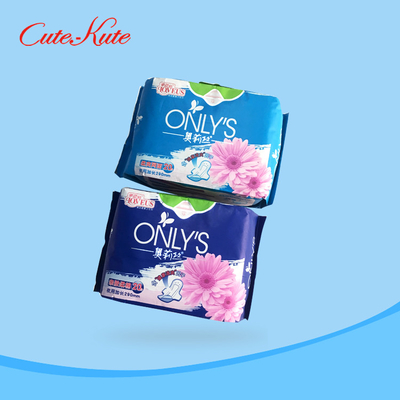 Asas extra do aníon fino super descartável de bambu macio das almofadas sanitárias