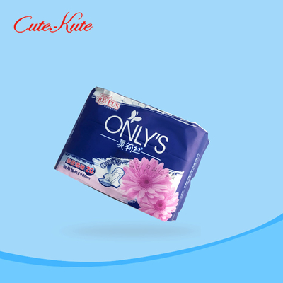 As almofadas sanitárias durante a noite Wingless femininos diluem ultra a absorvência super