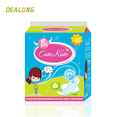 A senhora confortável Care Sanitary Napkin das almofadas sanitárias 270mm das mulheres imprimiu