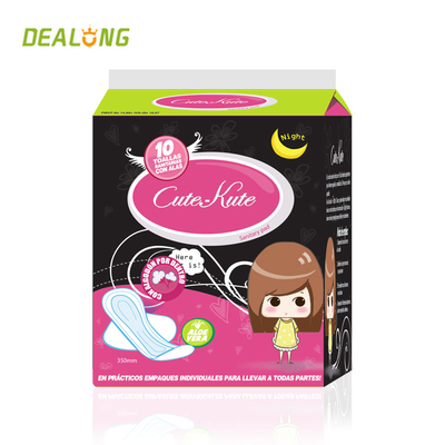 A senhora confortável Care Sanitary Napkin das almofadas sanitárias 270mm das mulheres imprimiu