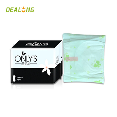 as almofadas do guardanapo sanitário de 155mm voam o aníon liso para a senhora Day Use