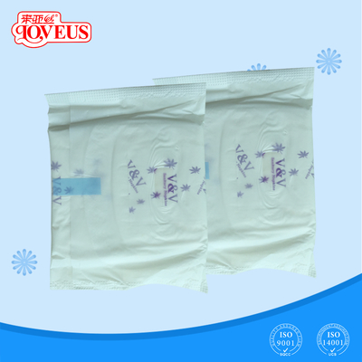 filme puro Maxi Sanitary Napkins do PE das almofadas sanitárias do algodão de 280mm