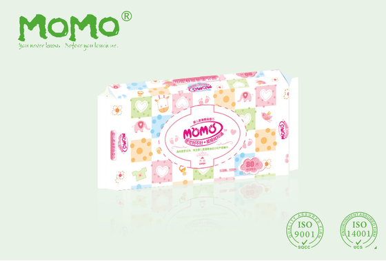 Creme hidratante de bambu da fibra das limpezas molhadas do bebê de Unscented sem álcool