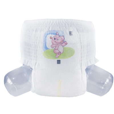 O bebê delicado levanta calças respiráveis macias do tecido do bebê do anti escape das calças 3D
