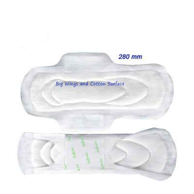 Algodão 100% orgânico erval da higiene dos guardanapo sanitários do algodão Maxi Pads Premium