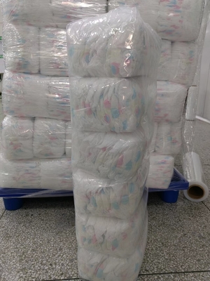 A superfície do algodão da categoria B levanta o tecido das calças impresso para o bebê