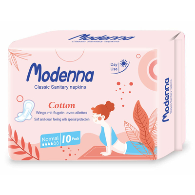 Almofadas sanitárias das grandes asas de Mesh Disposable Sanitary Napkins 350mm