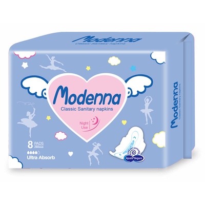 Almofadas sanitárias das grandes asas de Mesh Disposable Sanitary Napkins 350mm