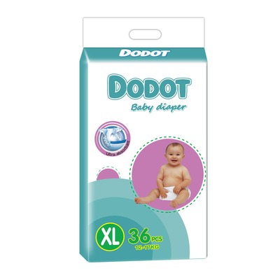 Dos tecidos descartáveis do bebê de SAP da polpa do fluff respirável ajustável impresso