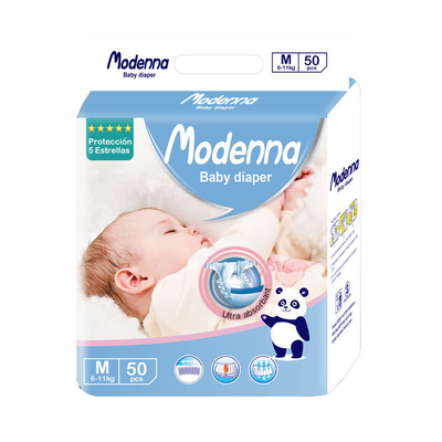 Dos tecidos descartáveis do bebê de SAP da polpa do fluff respirável ajustável impresso